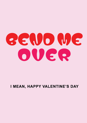 بطاقة تهنئة بالحب - انحنى لي