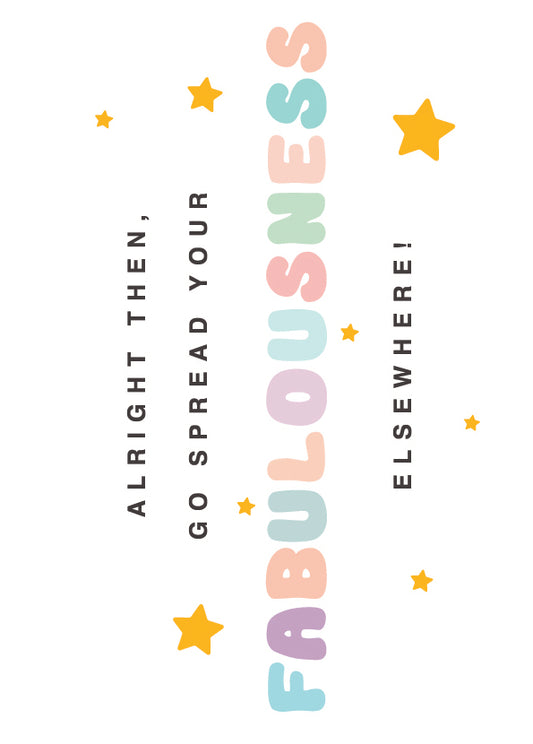 بطاقة تهنئة وداع - رائعة