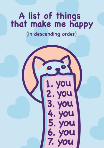 بطاقة تهنئة بالحب - أنت فقط